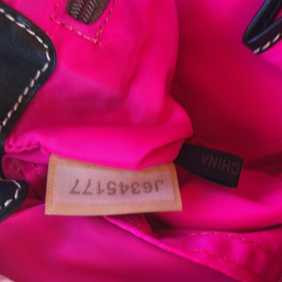 Dooney and Bourke nylon mini crossbody bag with leather strap - Picture 6 of 8